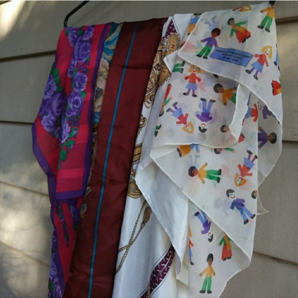 Vintage Scarf Lot Bundle - Picture 3 of 4